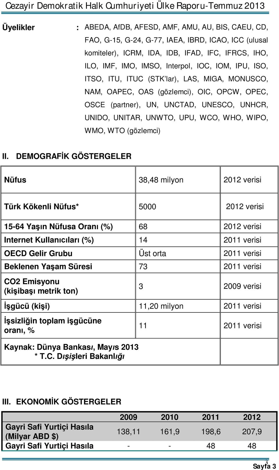 WMO, WTO (gözlemci) II.