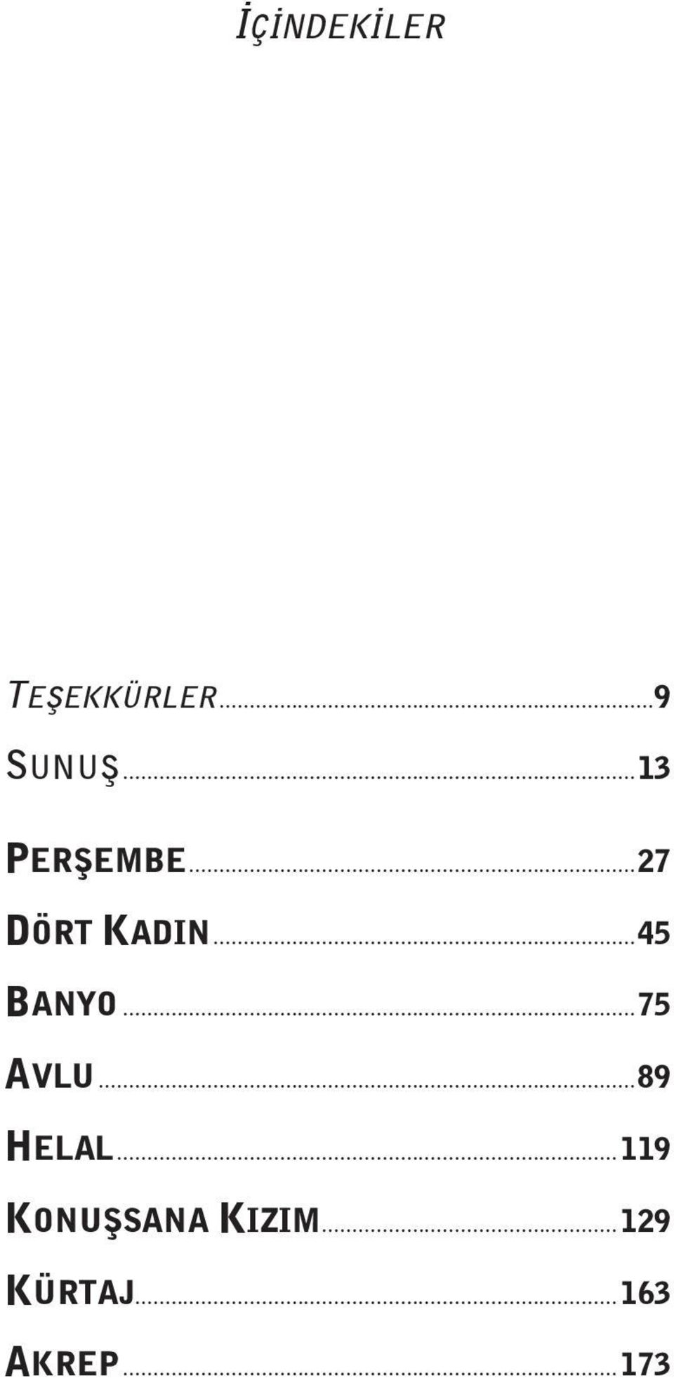 ..45 BANYO...75 AVLU...89 HELAL.