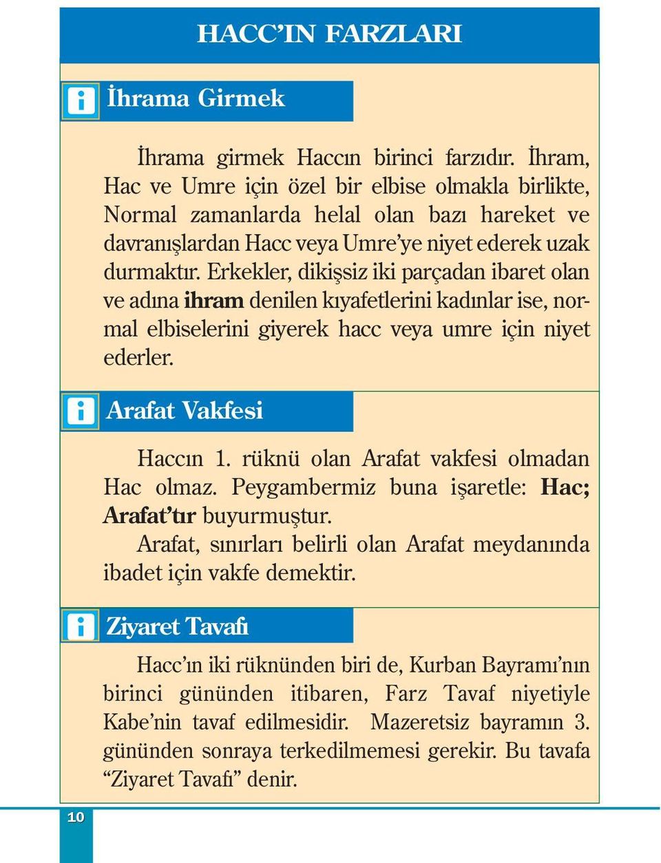 Erkekler, dikişsiz iki parçadan ibaret olan ve adına ihram denilen kıyafetlerini kadınlar ise, normal elbiselerini giyerek hacc veya umre için niyet ederler.