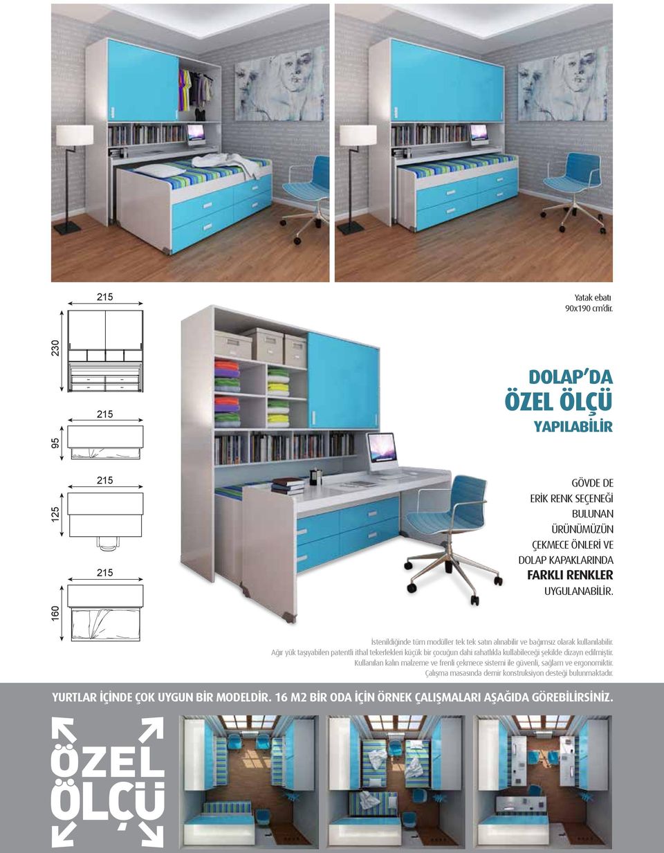 UYGULANABİLİR. 160 İstenildiğinde tüm modüller tek tek satın alınabilir ve bağımsız olarak kullanılabilir.