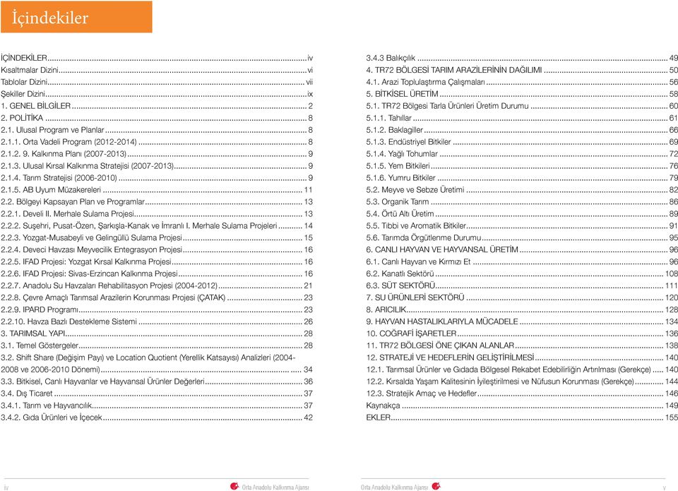 .. 13 2.2.1. Develi II. Merhale Sulama Projesi... 13 2.2.2. Suşehri, Pusat-Özen, Şarkışla-Kanak ve İmranlı I. Merhale Sulama Projeleri... 14 2.2.3. Yozgat-Musabeyli ve Gelingüllü Sulama Projesi... 15 2.