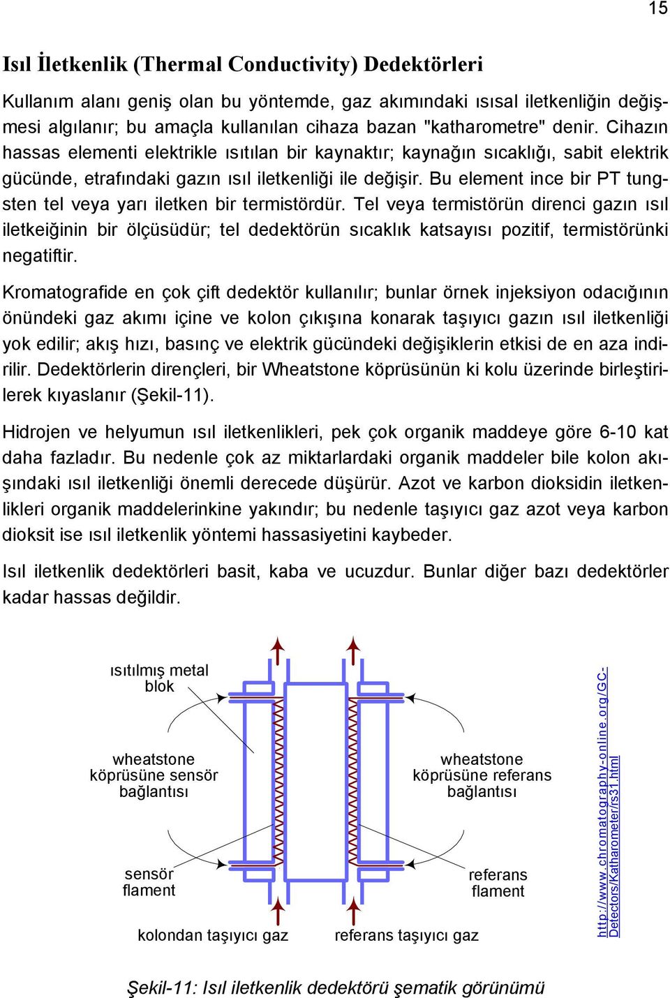 Bu element ince bir PT tungsten tel veya yarı iletken bir termistördür.