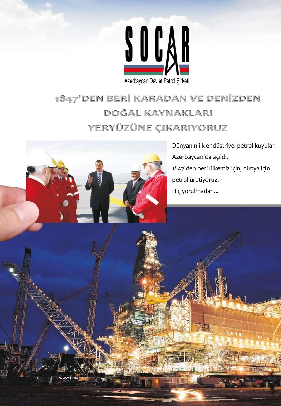 endüstriyel petrol kuyularý Azerbaycan'da açýldý.