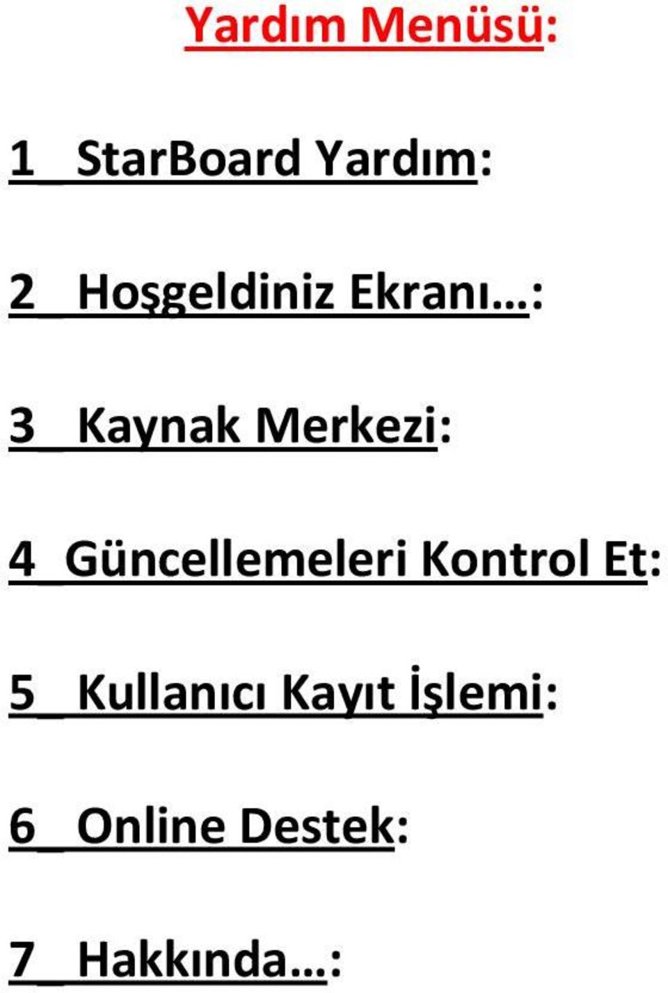 4_Güncellemeleri Kontrol Et: 5_ Kullanıcı