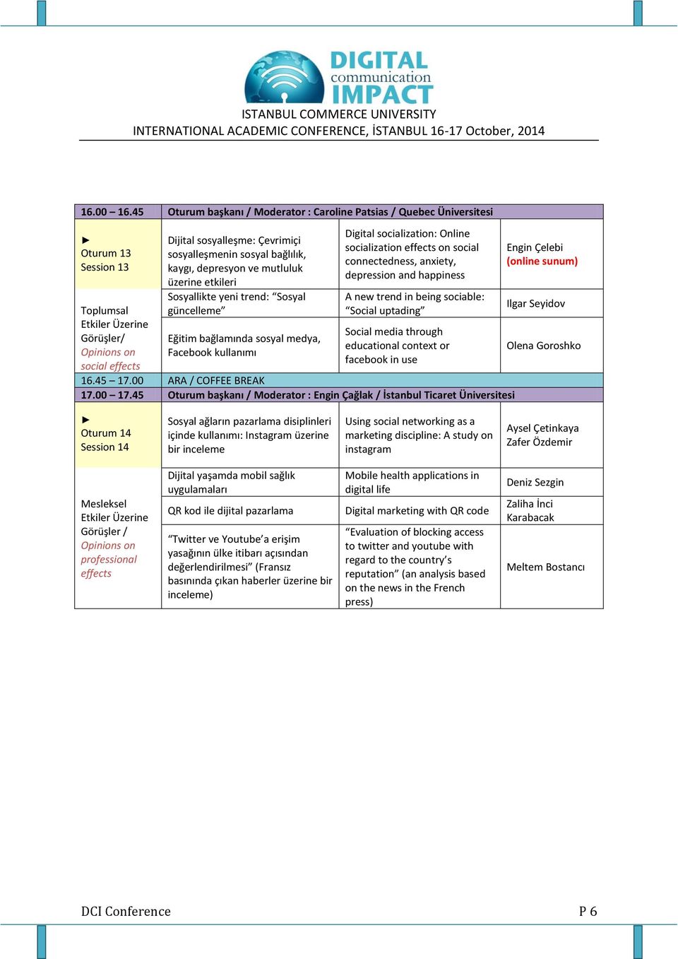 etkileri Sosyallikte yeni trend: Sosyal güncelleme Eğitim bağlamında sosyal medya, Facebook kullanımı Digital socialization: Online socialization on social connectedness, anxiety, depression and