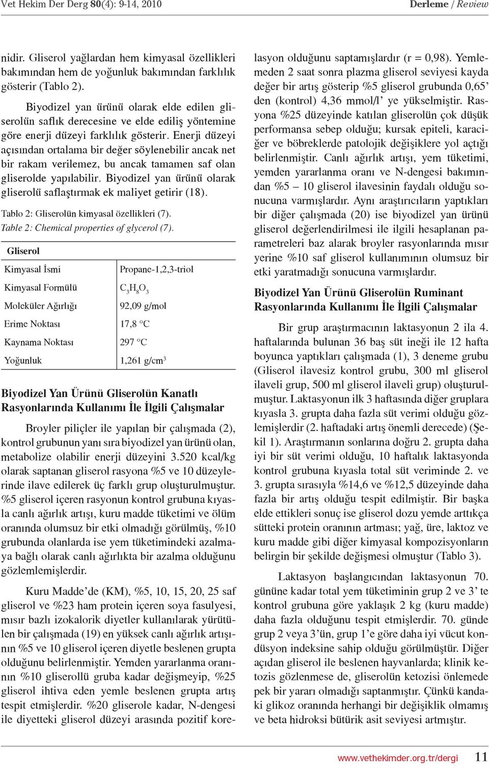 Enerji düzeyi açısından ortalama bir değer söylenebilir ancak net bir rakam verilemez, bu ancak tamamen saf olan gliserolde yapılabilir.