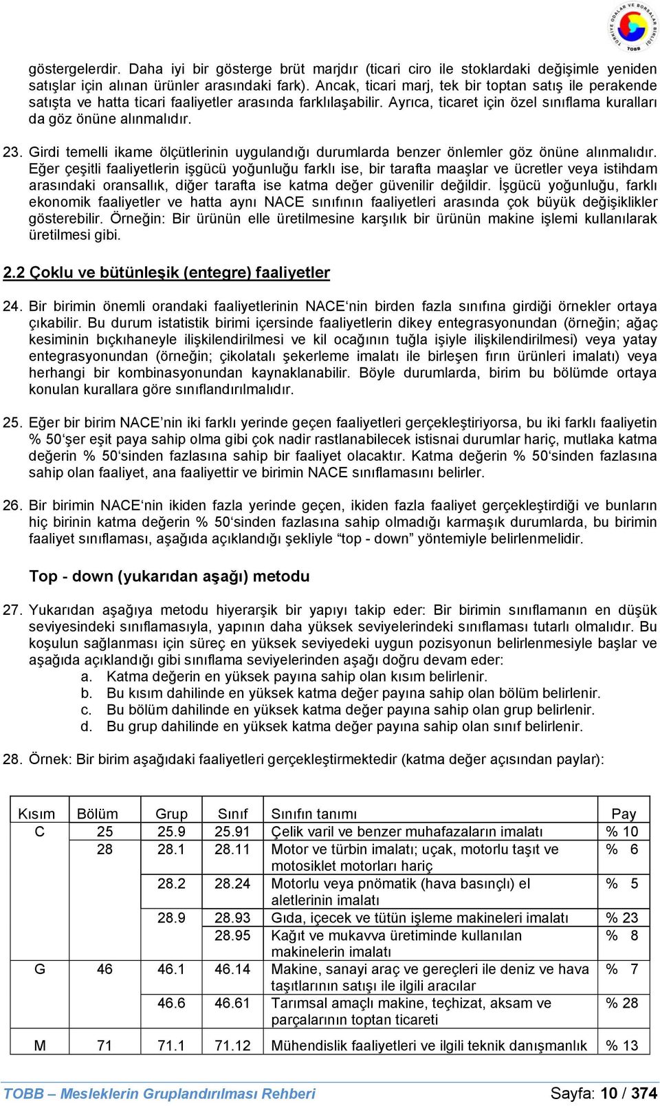 Girdi temelli ikame ölçütlerinin uygulandığı durumlarda benzer önlemler göz önüne alınmalıdır.