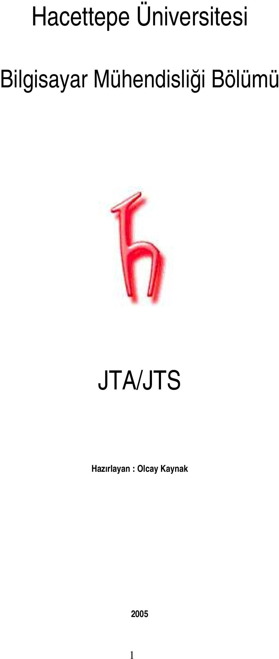 Bölümü JTA/JTS