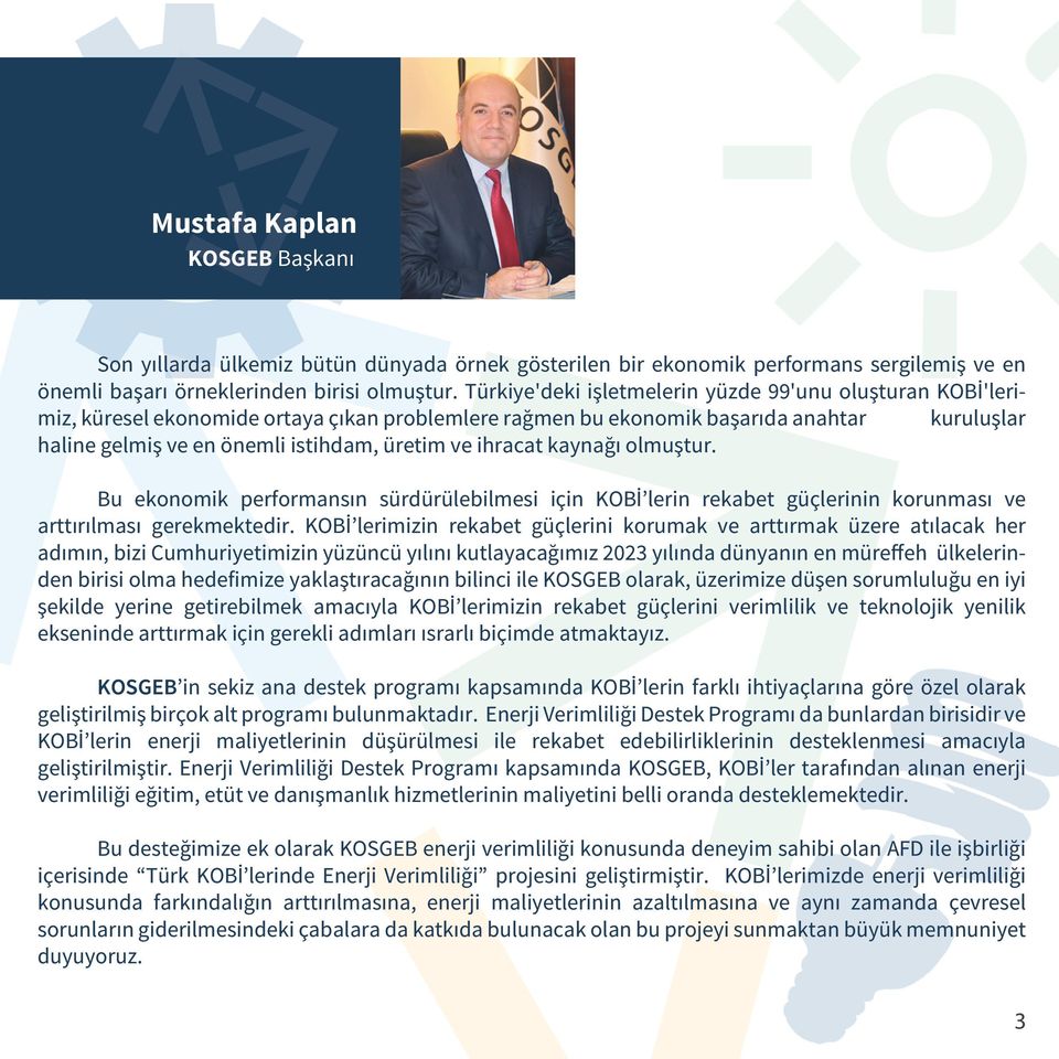 ihracat kaynağı olmuştur. Bu ekonomik performansın sürdürülebilmesi için KOBİ lerin rekabet güçlerinin korunması ve arttırılması gerekmektedir.