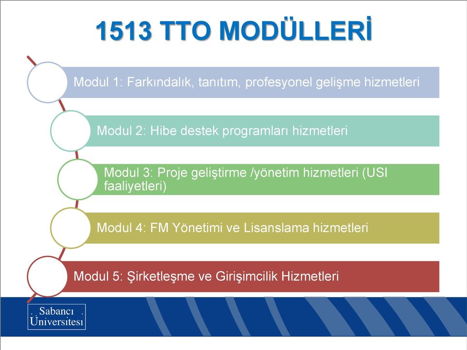 geliştirme /yönetim hizmetleri (USI faaliyetleri) Modul 4: FM Yönetimi