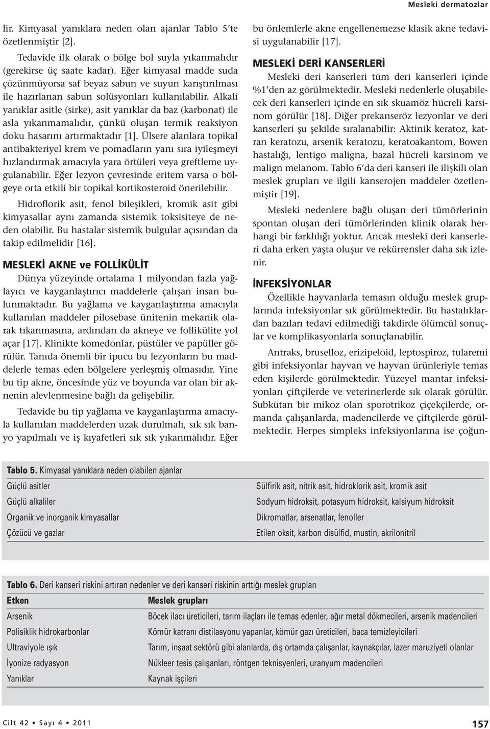 Alkali yanıklar asitle (sirke), asit yanıklar da baz (karbonat) ile asla yıkanmamalıdır, çünkü oluşan termik reaksiyon doku hasarını artırmaktadır [1].