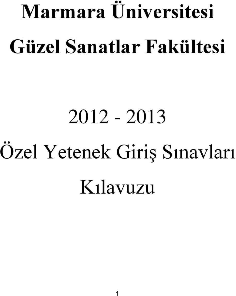 Fakültesi 2012-2013