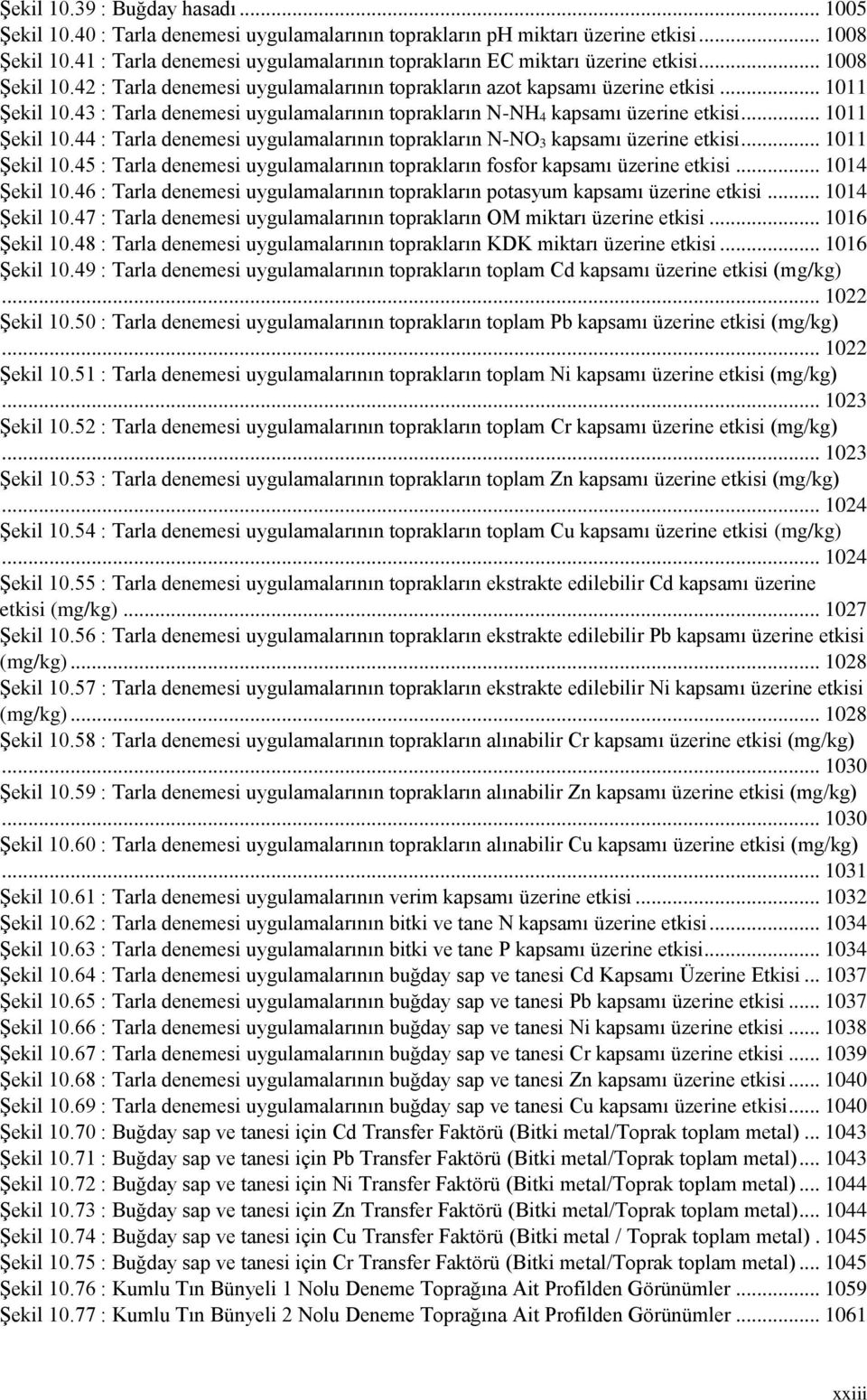 43 : Tarla denemesi uygulamalarının toprakların N-NH 4 kapsamı üzerine etkisi... 1011 Şekil 10.44 : Tarla denemesi uygulamalarının toprakların N-NO 3 kapsamı üzerine etkisi... 1011 Şekil 10.45 : Tarla denemesi uygulamalarının toprakların fosfor kapsamı üzerine etkisi.