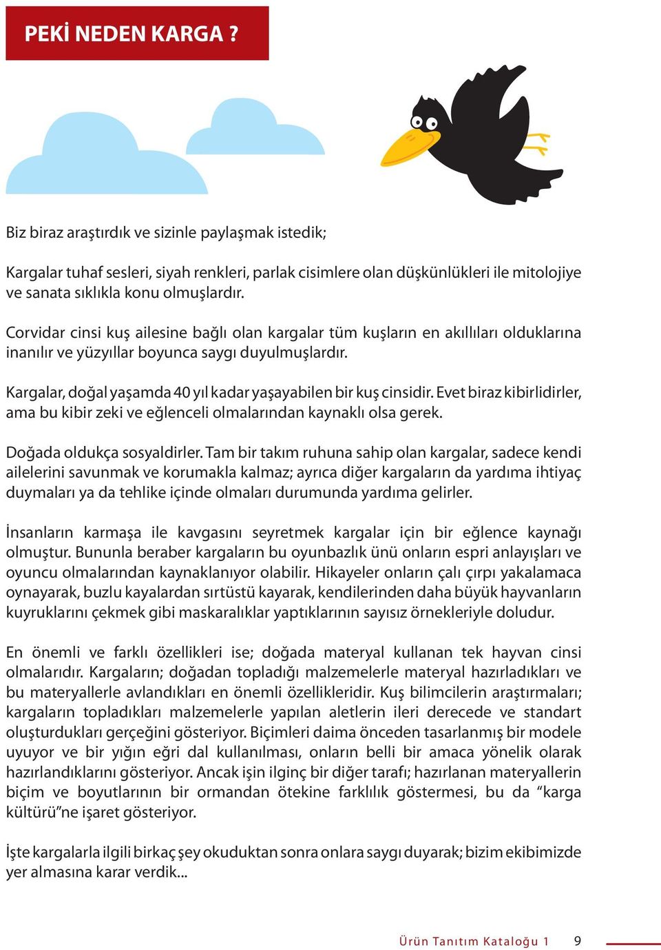 Kargalar, doğal yaşamda 40 yıl kadar yaşayabilen bir kuş cinsidir. Evet biraz kibirlidirler, ama bu kibir zeki ve eğlenceli olmalarından kaynaklı olsa gerek. Doğada oldukça sosyaldirler.