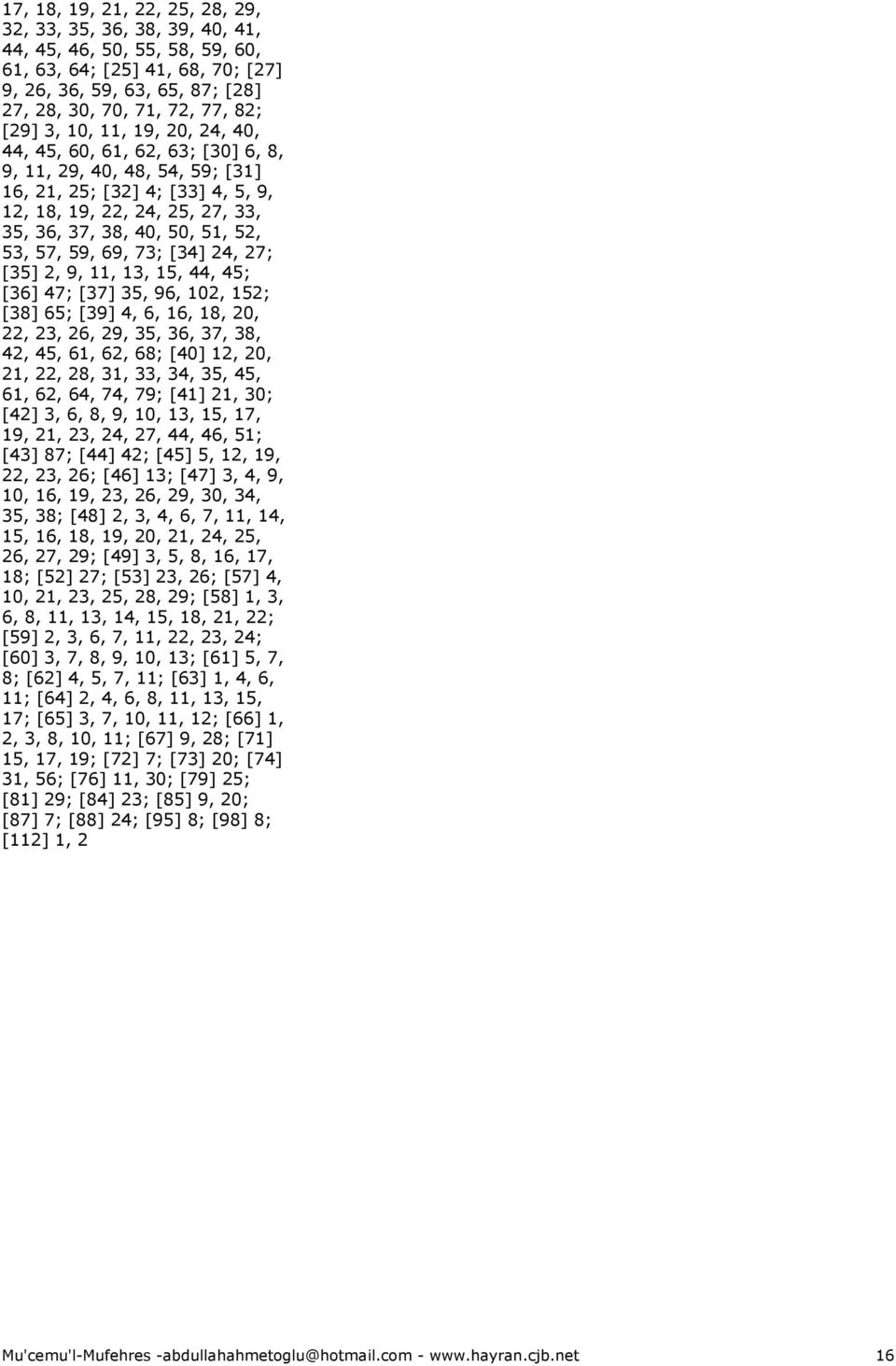 59, 69, 73; [34] 24, 27; [35] 2, 9, 11, 13, 15, 44, 45; [36] 47; [37] 35, 96, 102, 152; [38] 65; [39] 4, 6, 16, 18, 20, 22, 23, 26, 29, 35, 36, 37, 38, 42, 45, 61, 62, 68; [40] 12, 20, 21, 22, 28,