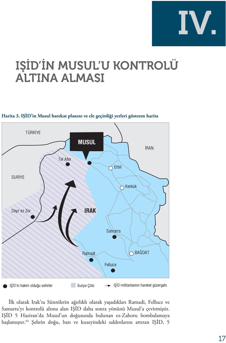 BAĞDAT Felluce IŞİD in hakim olduğu sehirler Suriye Çölü IŞİD militanlarının hareket güzergahı İlk olarak Irak ta Sünnilerin ağırlıklı olarak