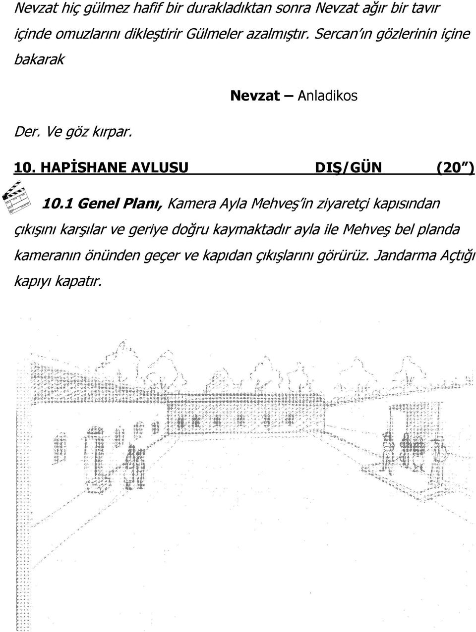 HAPİSHANE AVLUSU DIŞ/GÜN (20 ) 10.