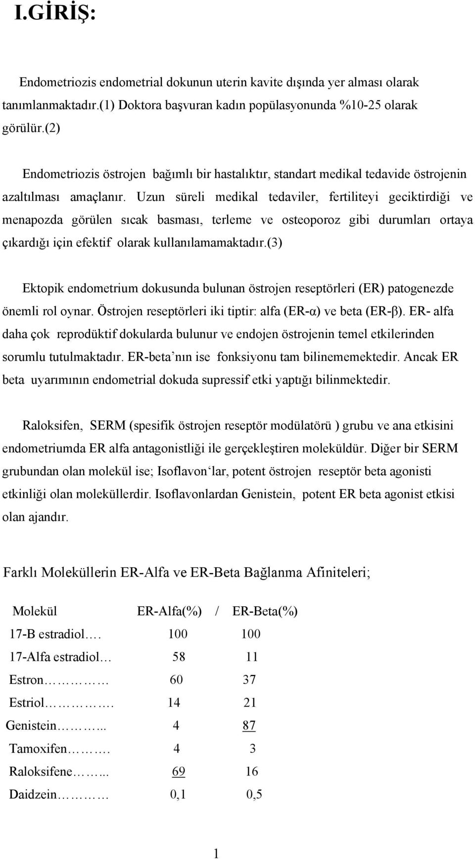 Uzun süreli medikal tedaviler, fertiliteyi geciktirdiği ve menapozda görülen sıcak basması, terleme ve osteoporoz gibi durumları ortaya çıkardığı için efektif olarak kullanılamamaktadır.