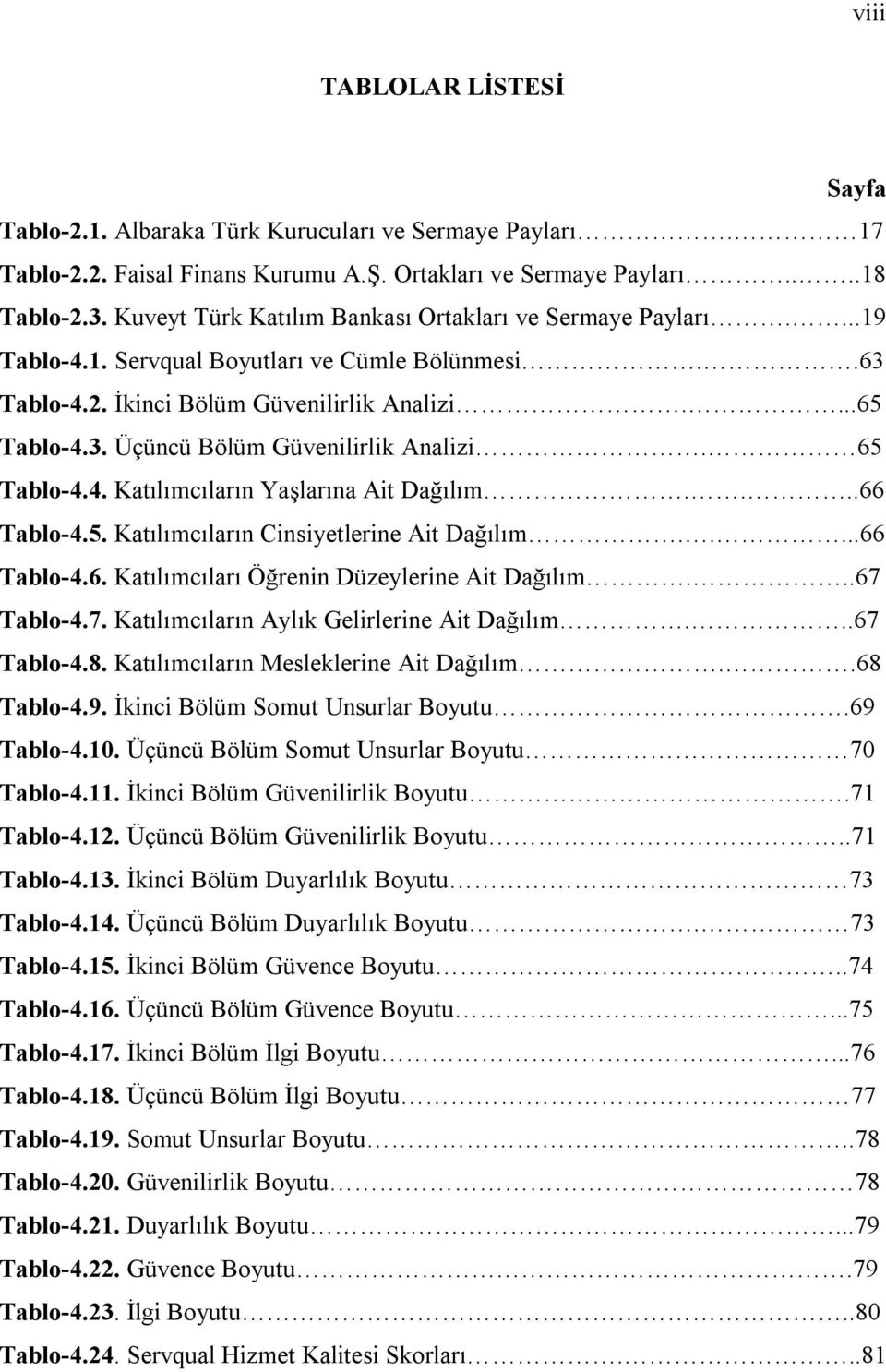 65 Tablo-4.4. Katılımcıların Yaşlarına Ait Dağılım....66 Tablo-4.5. Katılımcıların Cinsiyetlerine Ait Dağılım.....66 Tablo-4.6. Katılımcıları Öğrenin Düzeylerine Ait Dağılım...67 