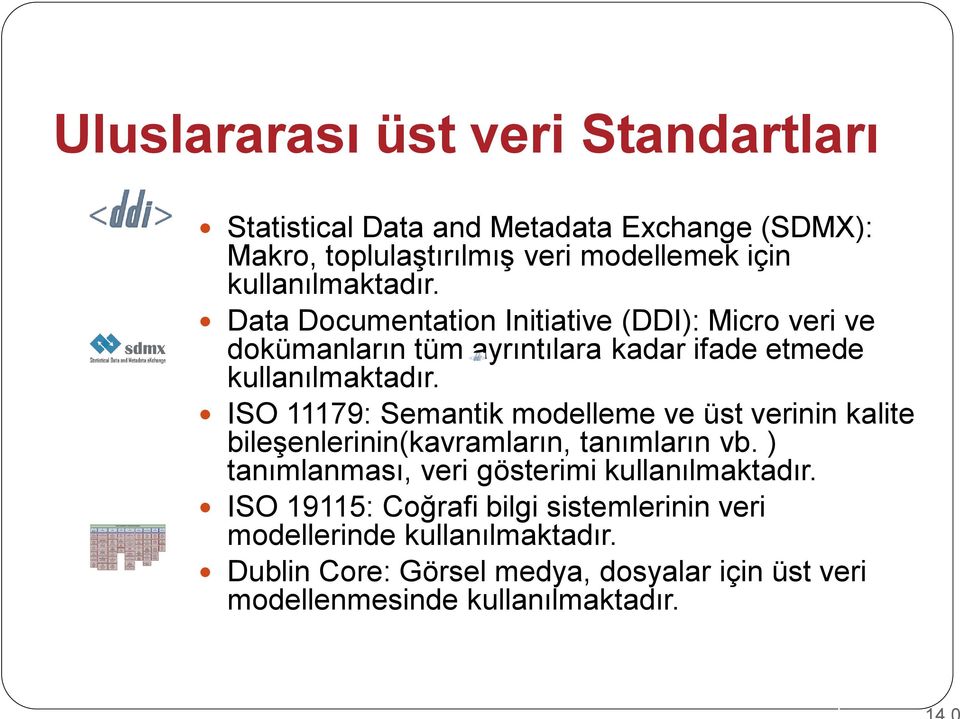 ISO 11179: Semantik modelleme ve üst verinin kalite bileşenlerinin(kavramların, tanımların vb.