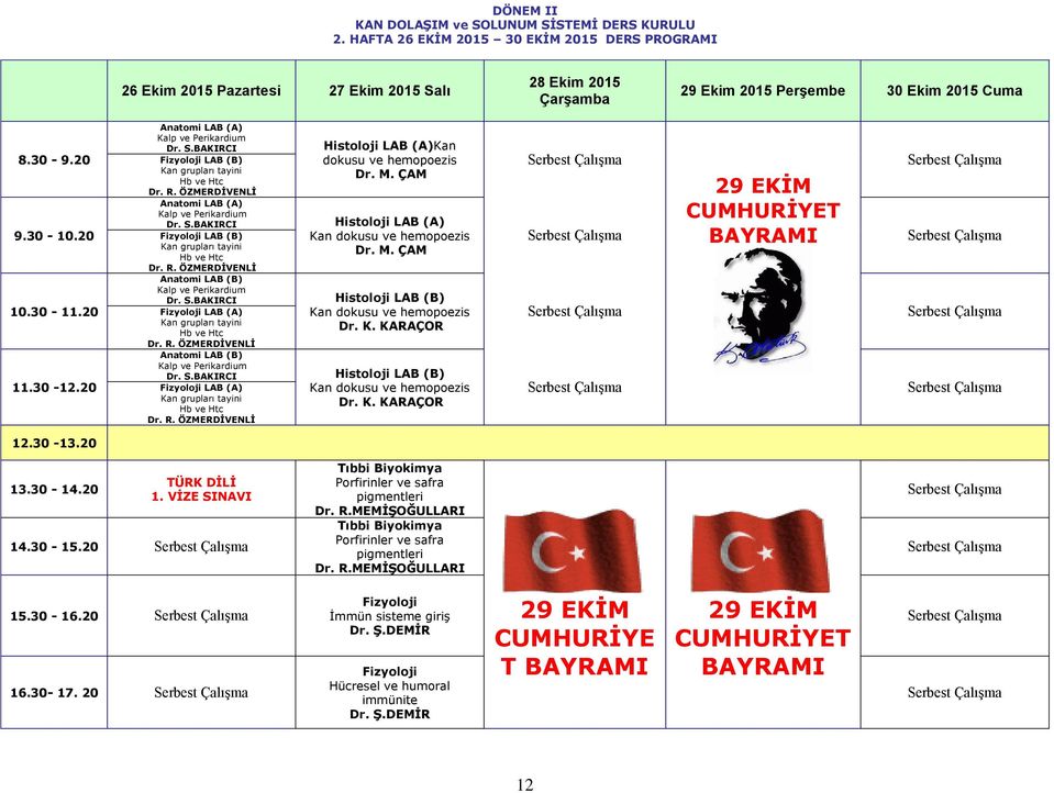 ve Htc LAB (A) Kalp ve Perikardium LAB (B) Kan grupları tayini Hb ve Htc LAB (B) Kalp ve Perikardium LAB (A) Kan grupları tayini Hb ve Htc LAB (B) Kalp ve Perikardium LAB (A) Kan grupları tayini Hb