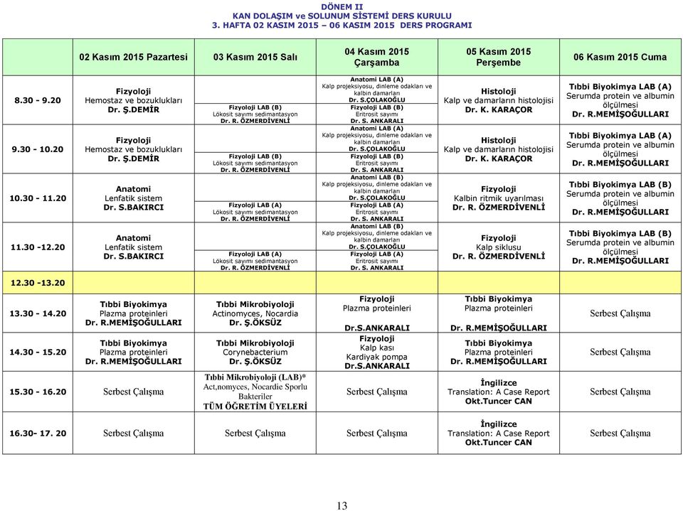 Lenfatik sistem Lenfatik sistem LAB (B) Lökosit sayımı sedimantasyon LAB (B) Lökosit sayımı sedimantasyon LAB (A) Lökosit sayımı sedimantasyon LAB (A) Lökosit sayımı sedimantasyon LAB (A) Kalp