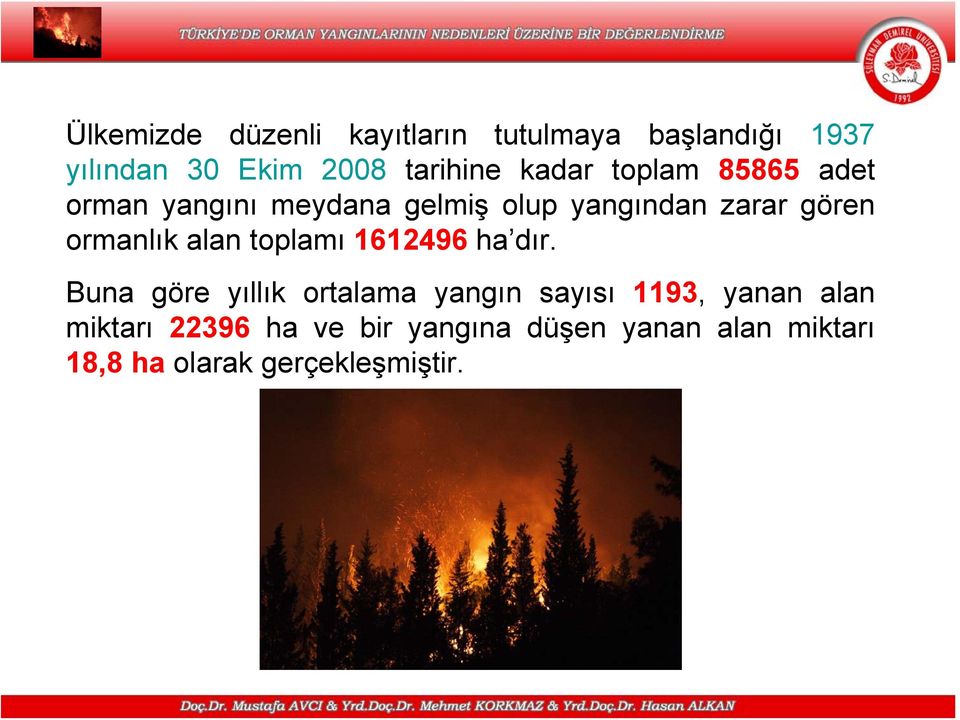 ormanlık alan toplamı 1612496 ha dır.
