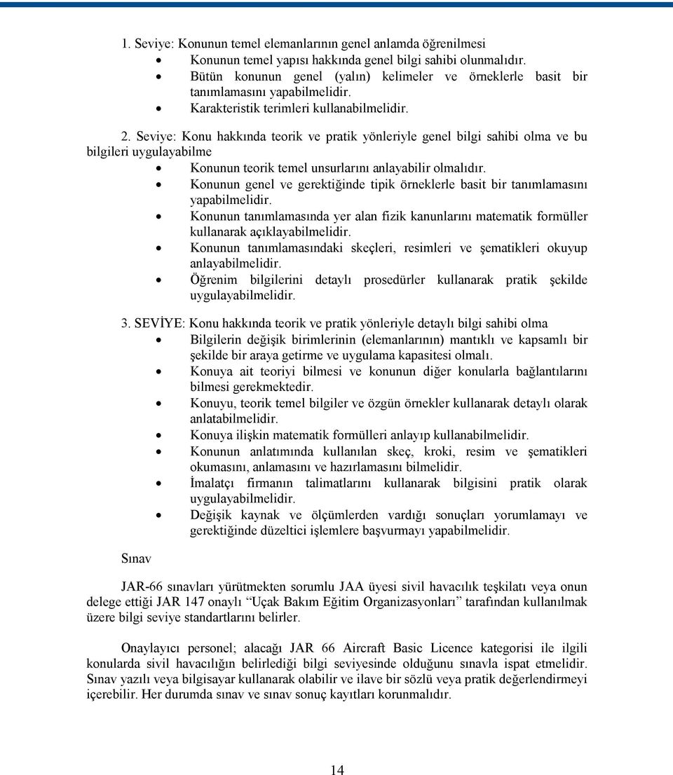 Seviye: Konu hakkında teorik ve pratik yönleriyle genel bilgi sahibi olma ve bu bilgileri uygulayabilme Konunun teorik temel unsurlarını anlayabilir olmalıdır.