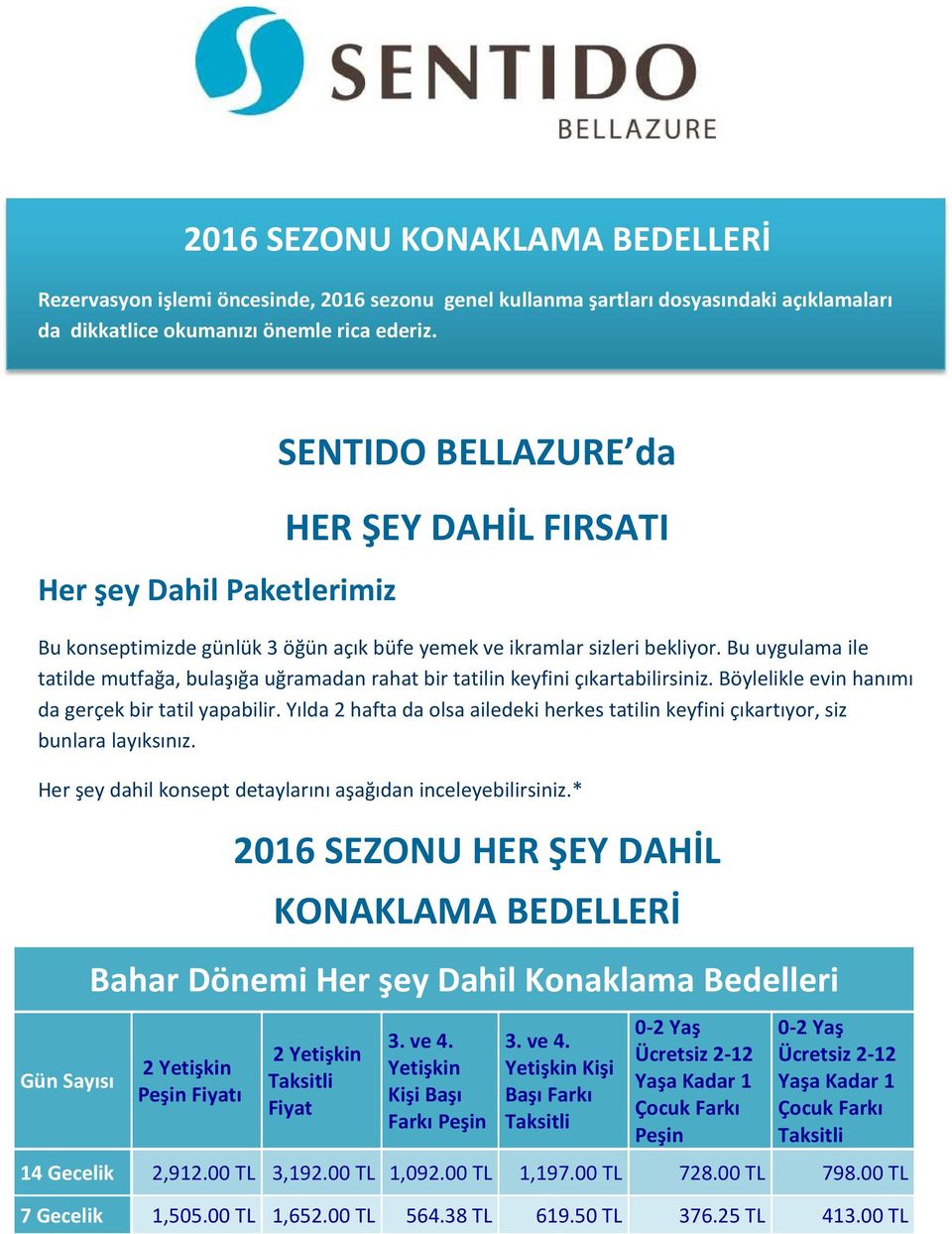 Bu uygulama ile tatilde mutfağa, bulaşığa uğramadan rahat bir tatilin keyfini çıkartabilirsiniz. Böylelikle evin hanımı da gerçek bir tatil yapabilir.