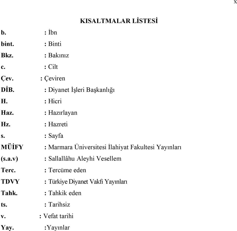 : Sayfa MÜİFY : Marmara Üniversitesi İlahiyat Fakultesi Yayınları (s.a.v) : Sallallâhu Aleyhi Vesellem Terc.