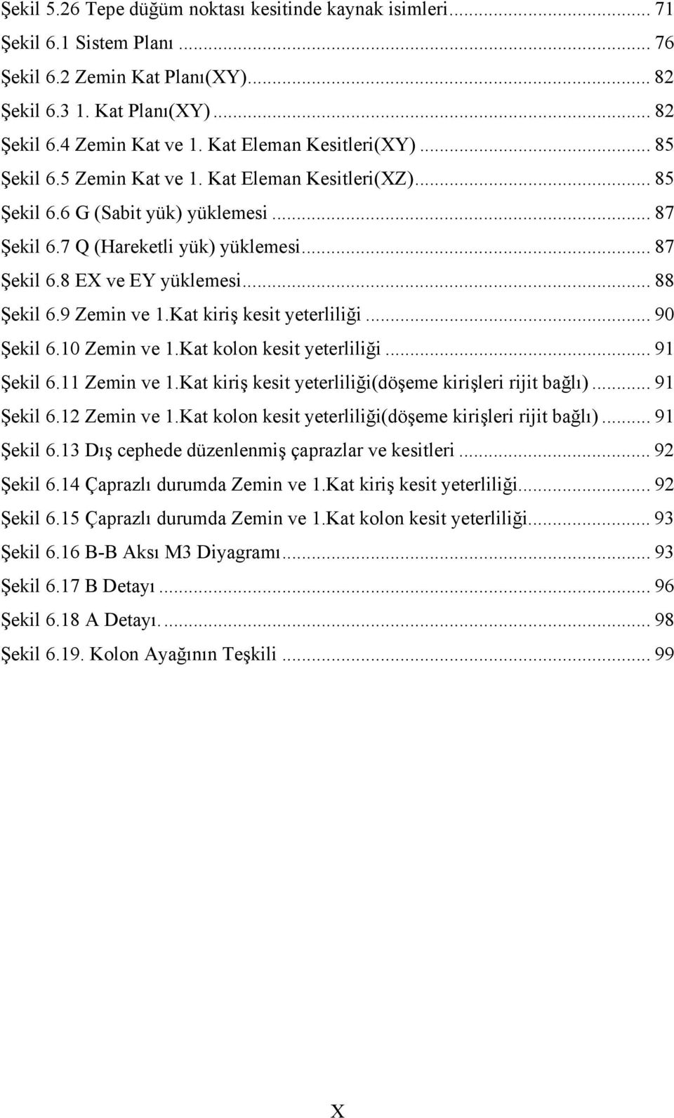 .. 88 Şekil 6.9 Zemin ve 1.Kat kiriş kesit yeterliliği... 90 Şekil 6.10 Zemin ve 1.Kat kolon kesit yeterliliği... 91 Şekil 6.11 Zemin ve 1.Kat kiriş kesit yeterliliği(döşeme kirişleri rijit bağlı).