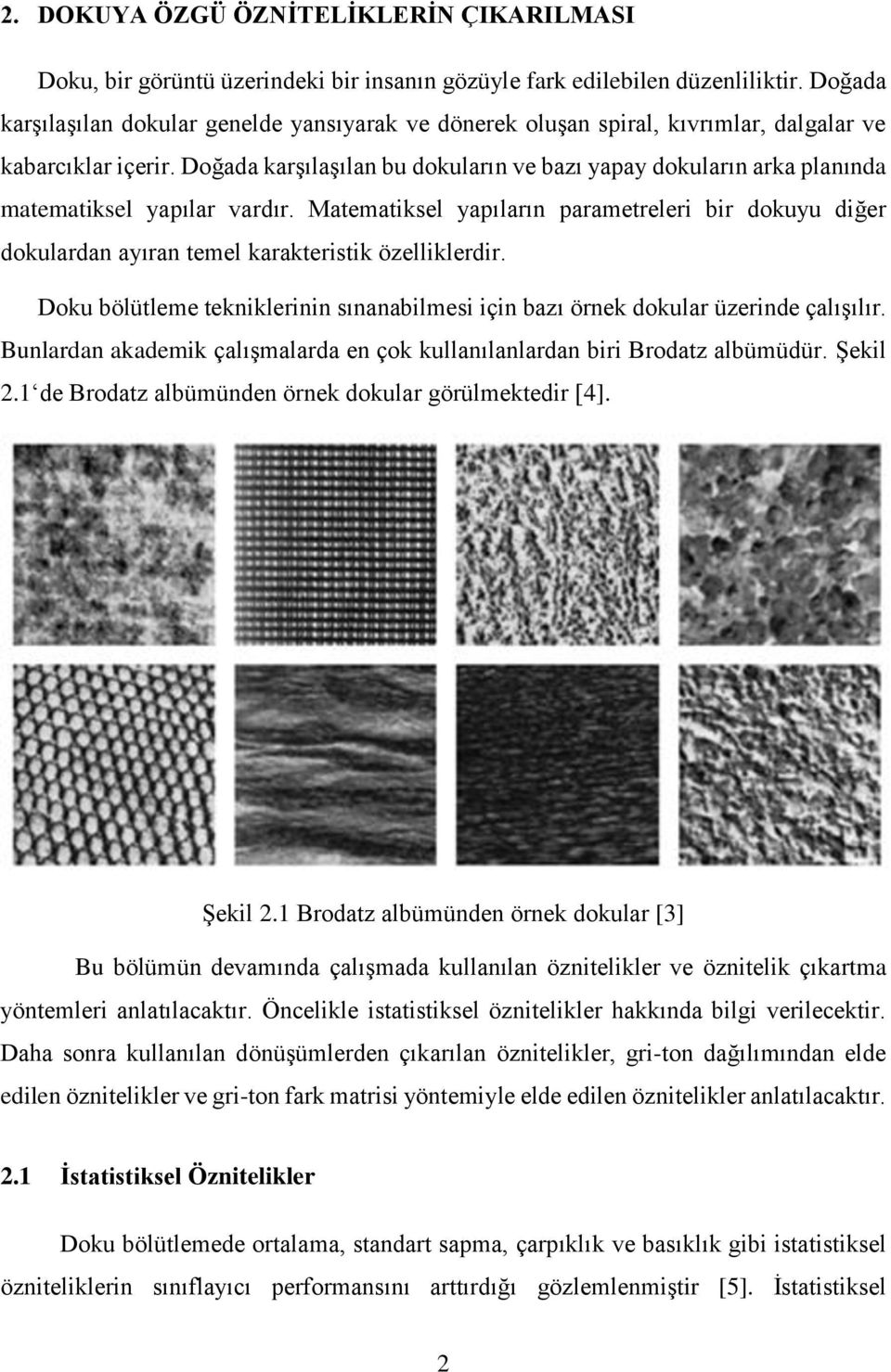 Doğada karşılaşılan bu dokuların ve bazı yapay dokuların arka planında matematiksel yapılar vardır.