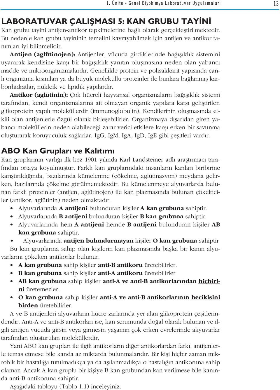 Antijen (aglütinojen): Antijenler, vücuda girdiklerinde ba fl kl k sistemini uyararak kendisine karfl bir ba fl kl k yan t n oluflmas na neden olan yabanc madde ve mikroorganizmalard r.