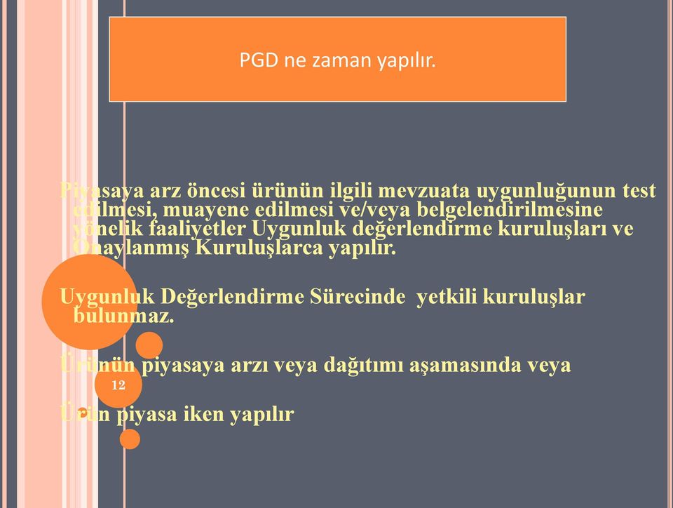 ve/veya belgelendirilmesine yönelik faaliyetler Uygunluk değerlendirme kuruluşları ve