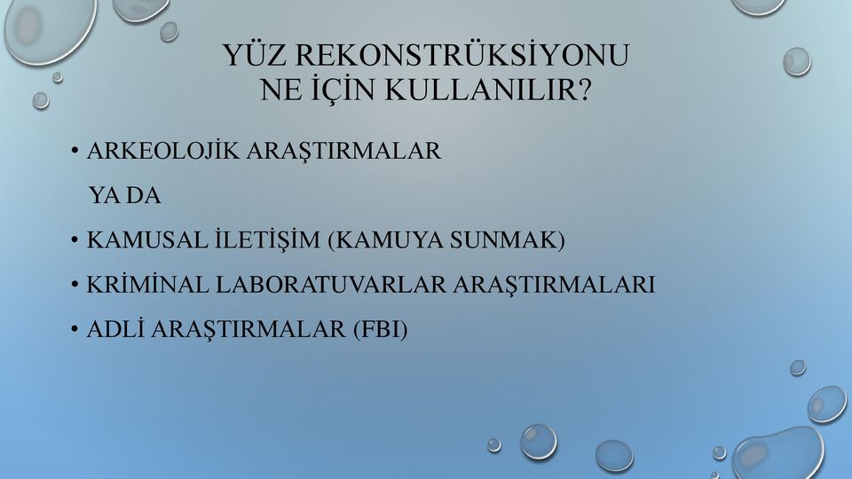 İLETİŞİM (KAMUYA SUNMAK) KRİMİNAL