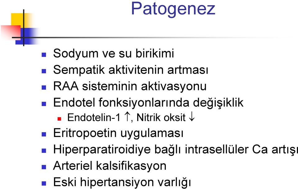 Endotelin-1, Nitrik oksit Eritropoetin uygulaması