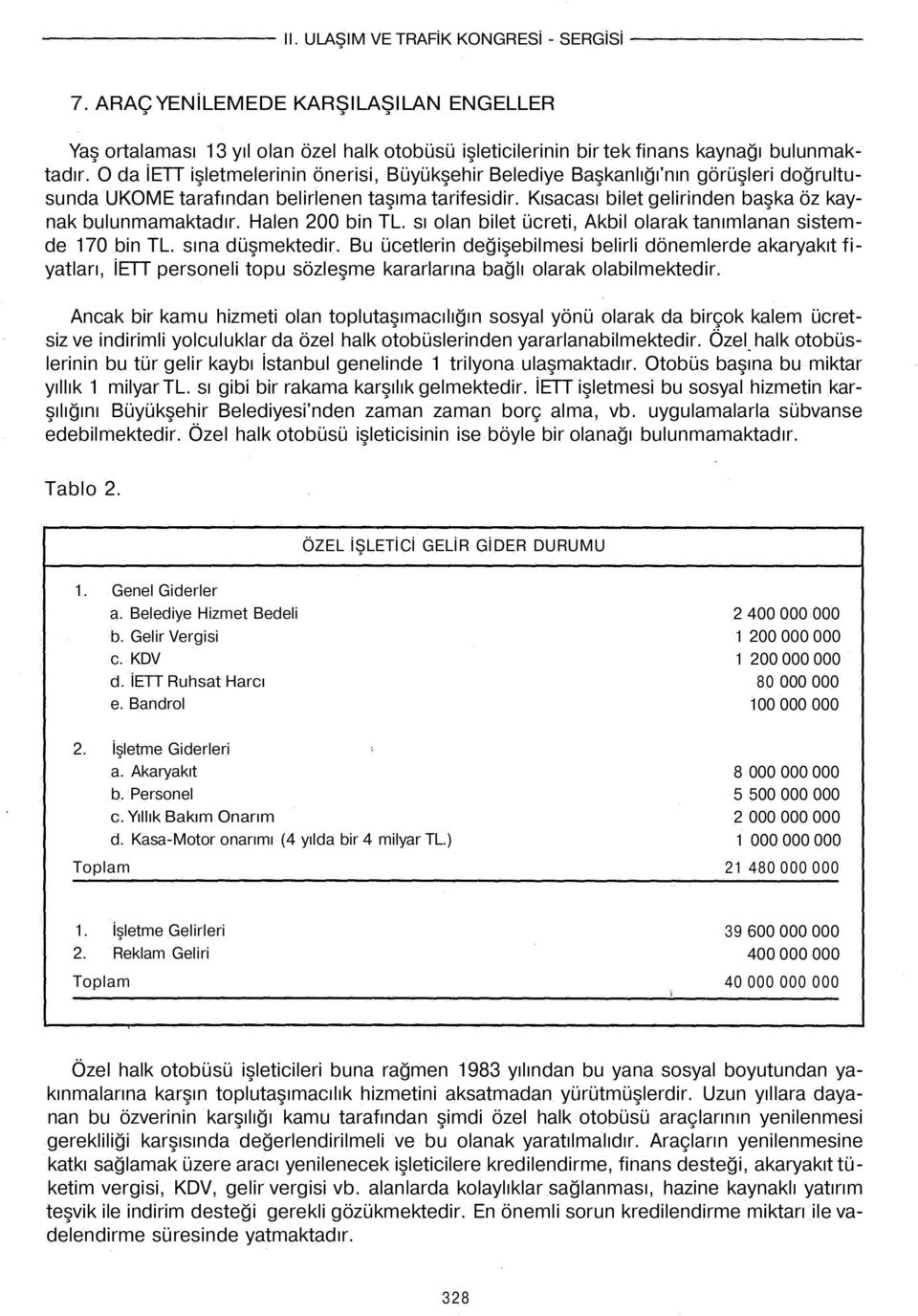 Halen 00 bin TL. sı olan bilet ücreti, Akbil olarak tanımlanan sistemde 70 bin TL. sına düşmektedir.