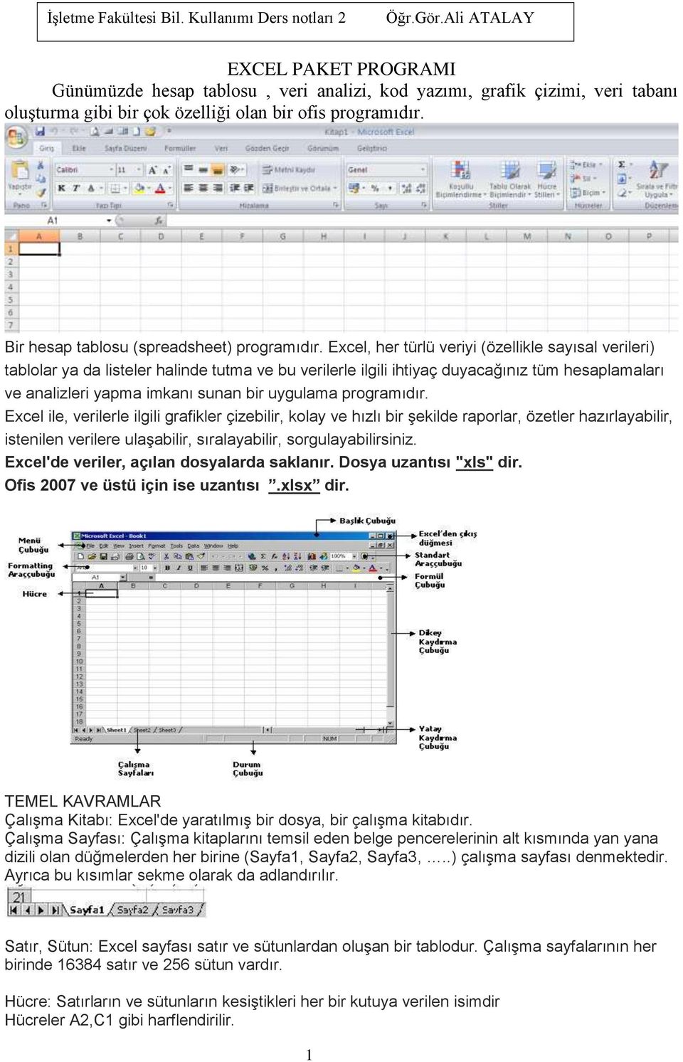 Bir hesap tablosu (spreadsheet) programıdır.