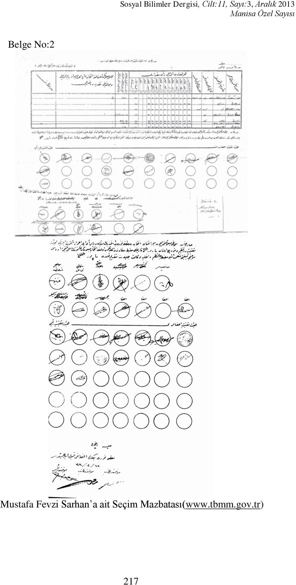 Sayısı Belge No:2 Mustafa Fevzi