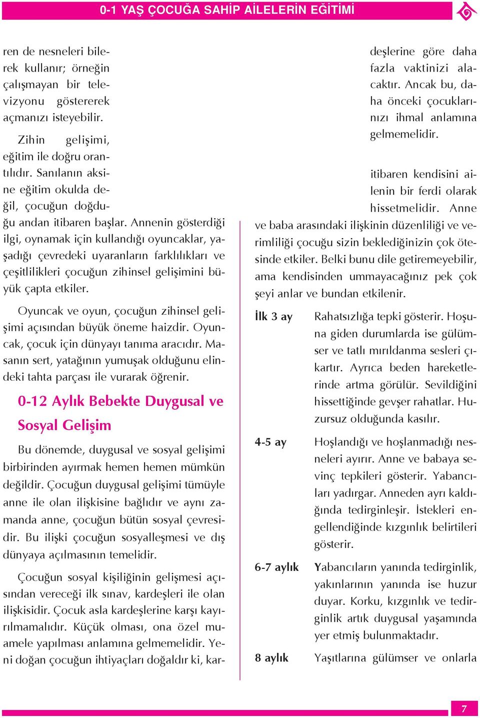 Annenin gšsterdiûi ilgi, oynamak i in kullandýûý oyuncaklar, yaßadýûý evredeki uyaranlarýn farklýlýklarý ve eßitlilikleri ocuûun zihinsel gelißimini bÿyÿk apta etkiler.