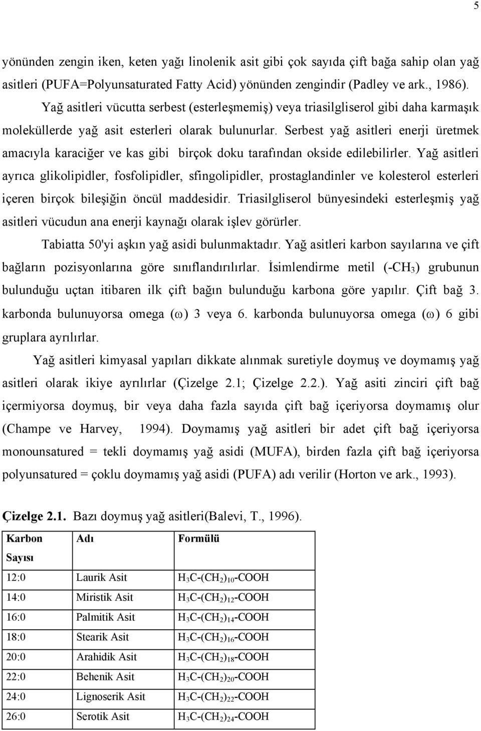 Serbest yağ asitleri enerji üretmek amacıyla karaciğer ve kas gibi birçok doku tarafından okside edilebilirler.