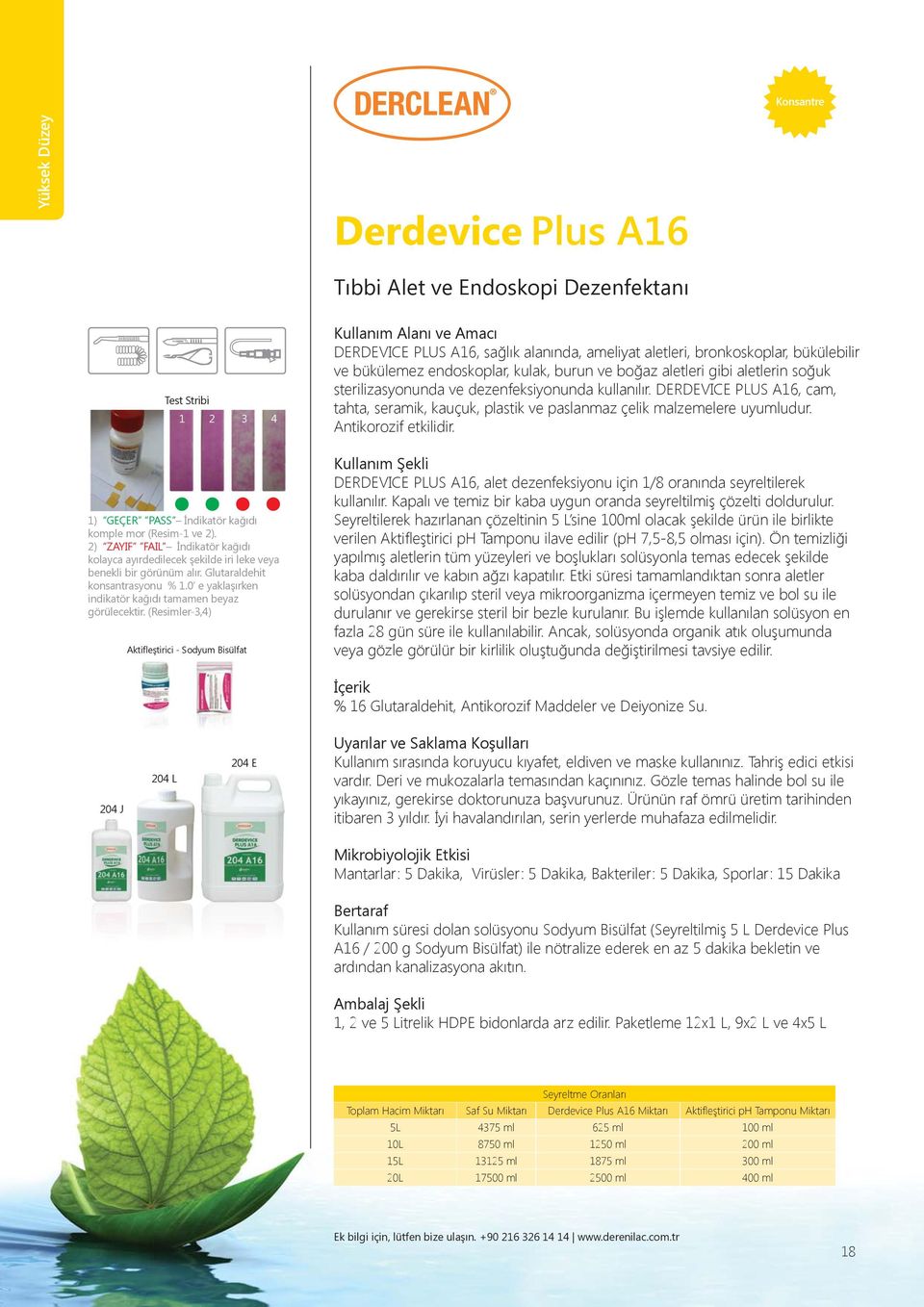 (Resimler-3,4) Aktifleştirici - Sodyum Bisülfat DERDEVICE PLUS A16, sağlık alanında, ameliyat aletleri, bronkoskoplar, bükülebilir ve bükülemez endoskoplar, kulak, burun ve boğaz aletleri gibi