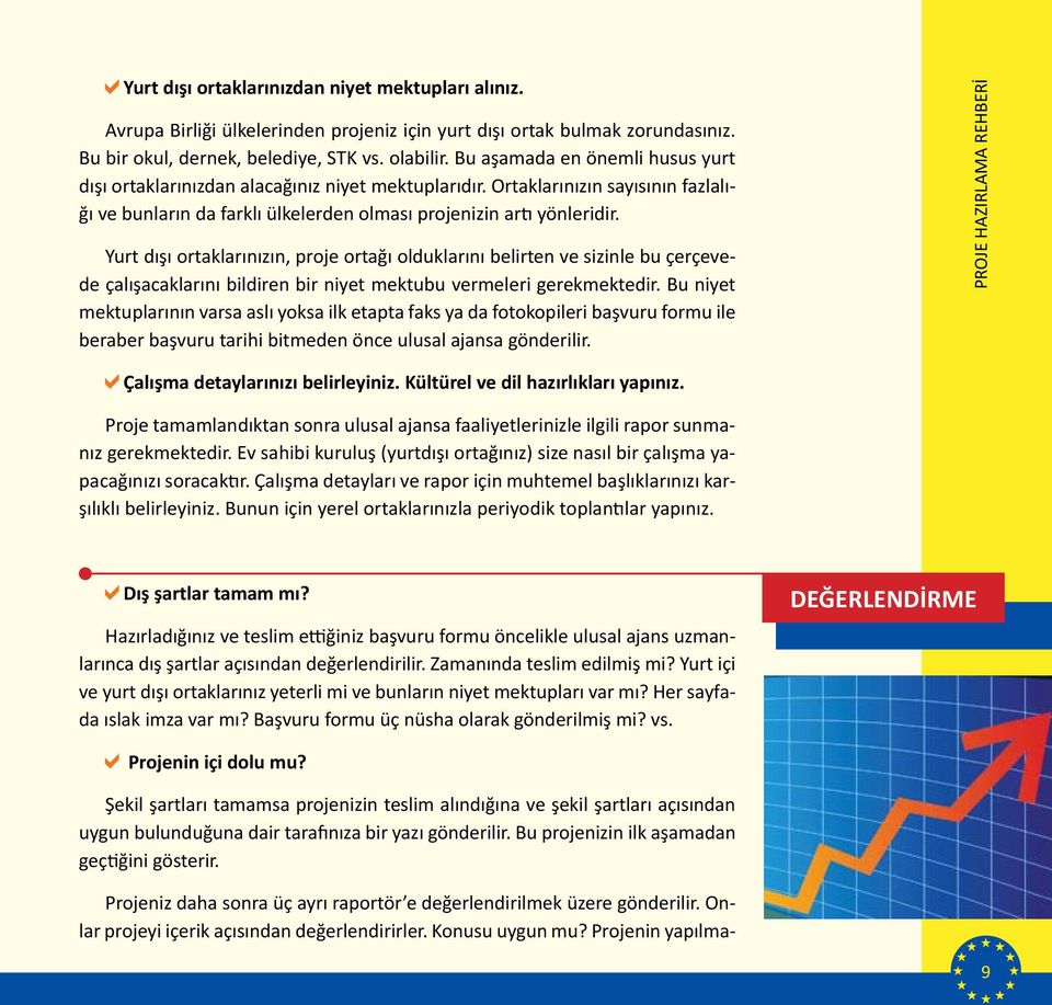 Yurt dışı ortaklarınızın, proje ortağı olduklarını belirten ve sizinle bu çerçevede çalışacaklarını bildiren bir niyet mektubu vermeleri gerekmektedir.