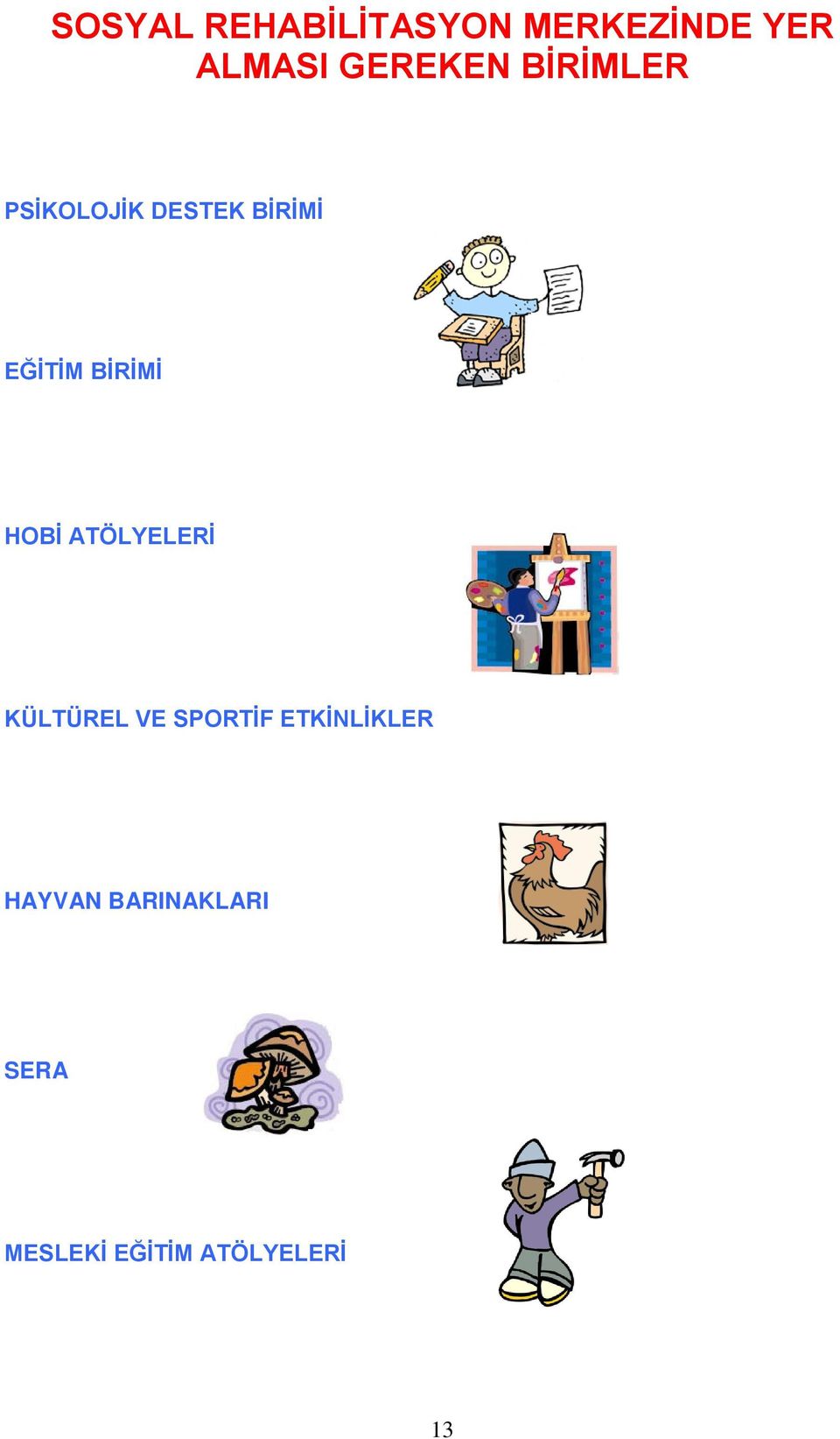 BİRİMİ HOBİ ATÖLYELERİ KÜLTÜREL VE SPORTİF