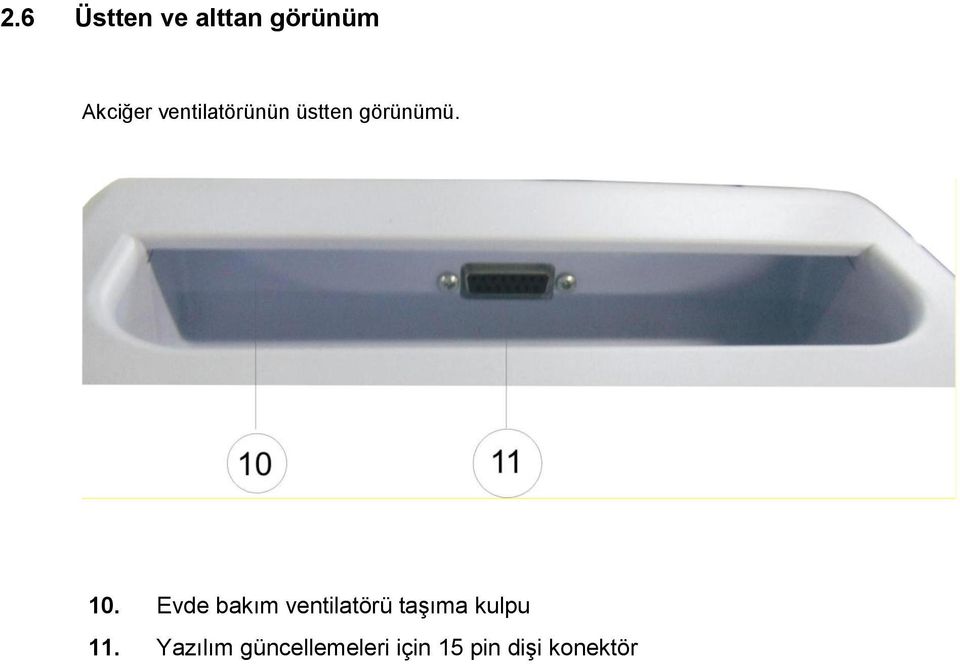 Evde bakım ventilatörü taģıma kulpu 11.