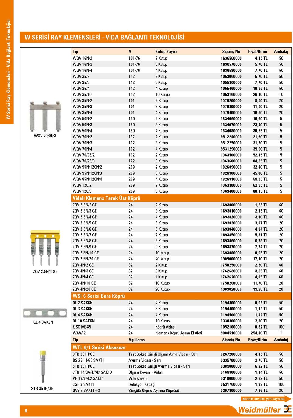 Kutup 1636580000 7,70 TL 50 WQV 35/2 112 2 Kutup 1053060000 5,70 TL 50 WQV 35/3 112 3 Kutup 1055360000 7,70 TL 50 WQV 35/4 112 4 Kutup 1055460000 10,95 TL 50 WQV 35/10 112 10 Kutup 1053160000 26,10