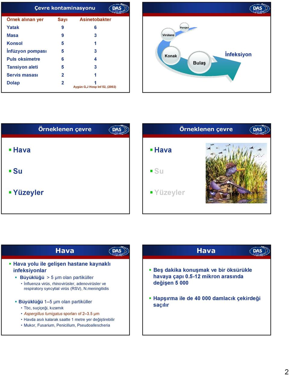 rhinovirüsler, adenovirüsler ve respiratory syncytial virüs (RSV), N.meningitidis Büyüklüğü µm olan partiküller Tbc, suçiçeği, kızamık Aspergillus fumigatus sporları of.