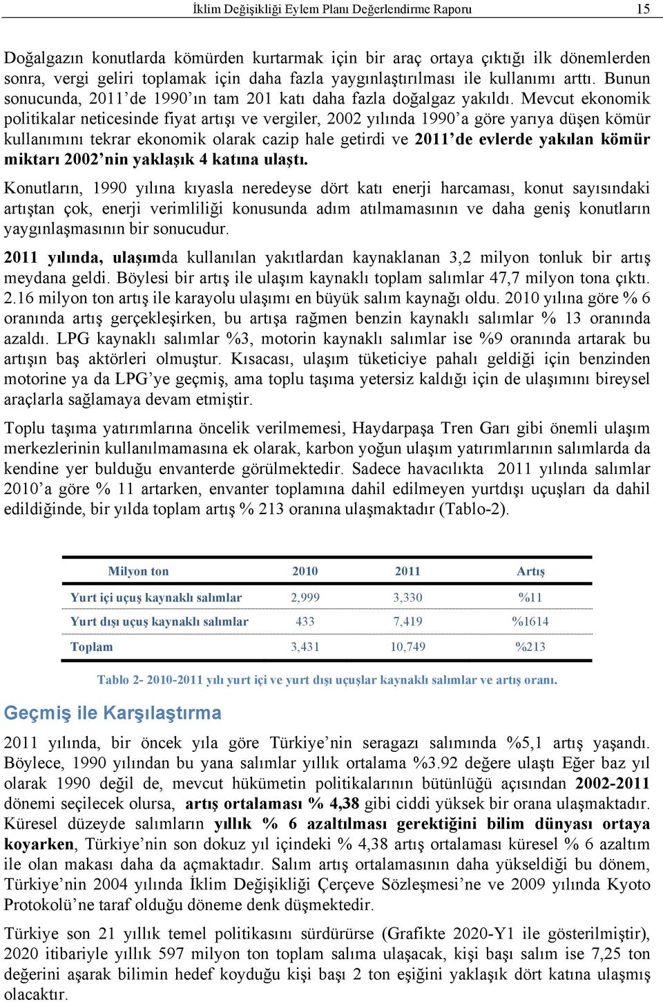 Mevcut ekonomik politikalar neticesinde fiyat artışı ve vergiler, 2002 yılında 1990 a göre yarıya düşen kömür kullanımını tekrar ekonomik olarak cazip hale getirdi ve 2011 de evlerde yakılan kömür