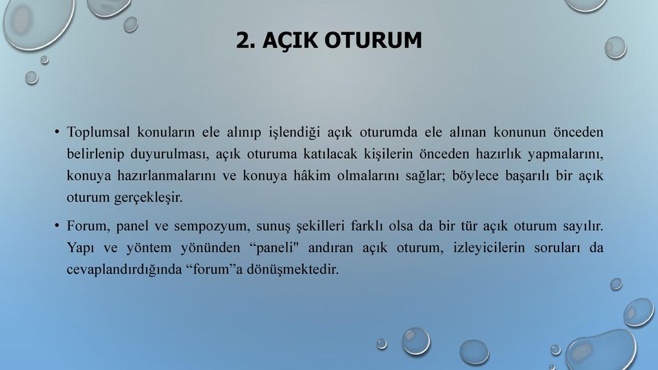 böylece başarılı bir açık oturum gerçekleşir.