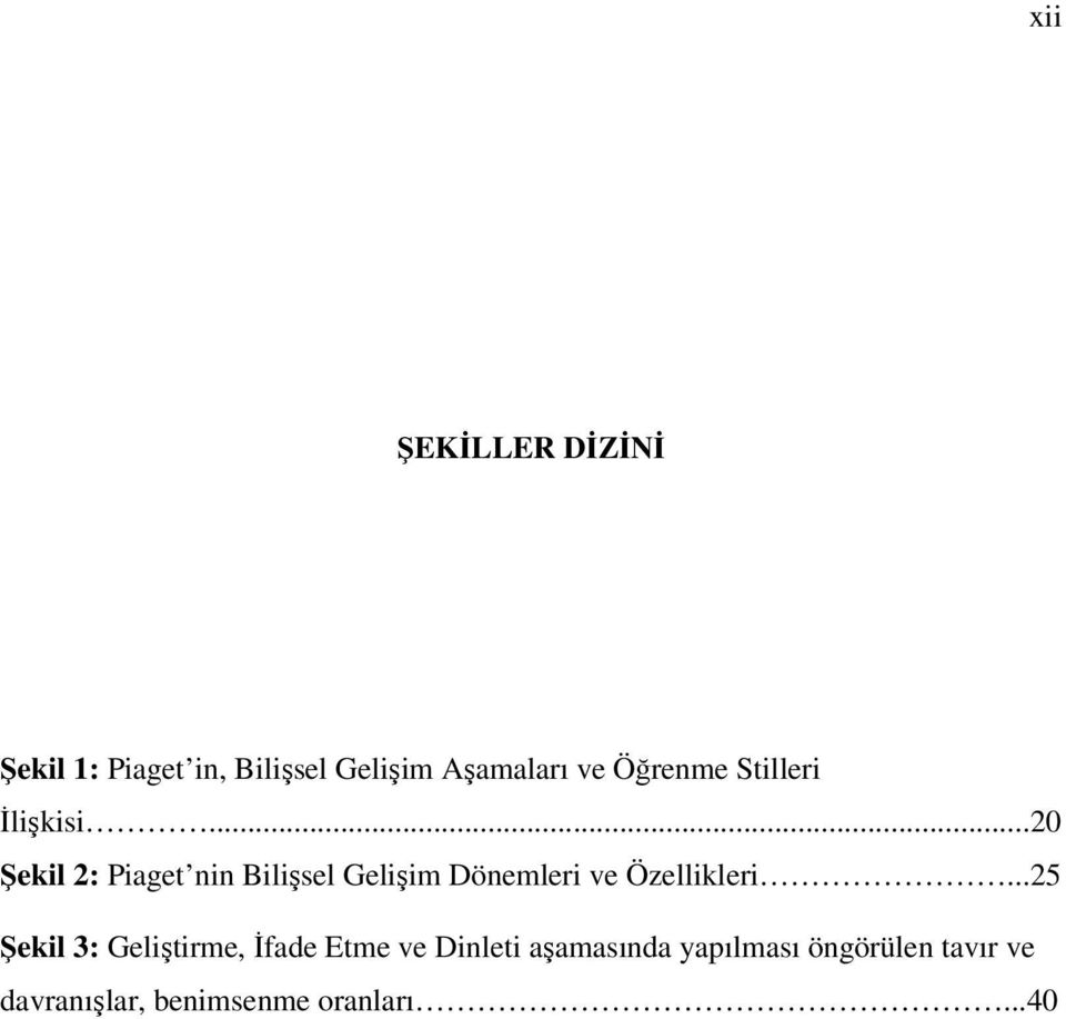 ..20 Şekil 2: Piaget nin Bilişsel Gelişim Dönemleri ve Özellikleri.